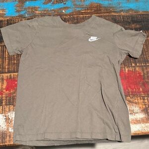 Nike Charcoal Tee with White Logo
